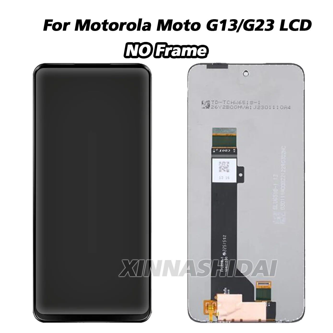 6.5" LCD For Motorola Moto G13 G23 G53 G73 XT2335-2 LCD Display Touch Screen Digitizer Replacement With Frame