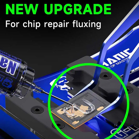 Flux Pasta Nano MECHANIC M35 (10cc) con 3 Agujas para Chip/Placa Base (Alto Rendimiento Reparación) Herramienta Soldadura