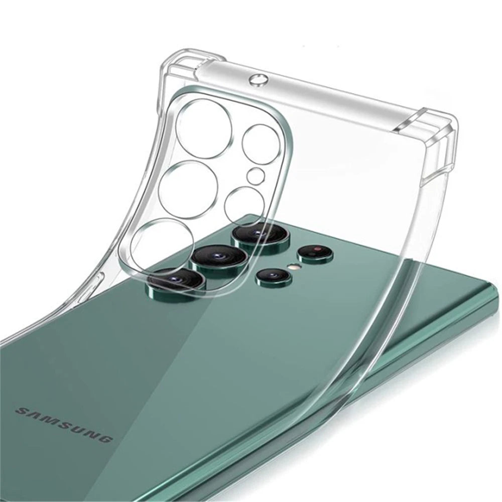 Funda Carcasa Transparente Anti-Golpes para Samsung Galaxy A13/A26/A33-A36/A52-A56 / S21-S25 Plus/Ultra