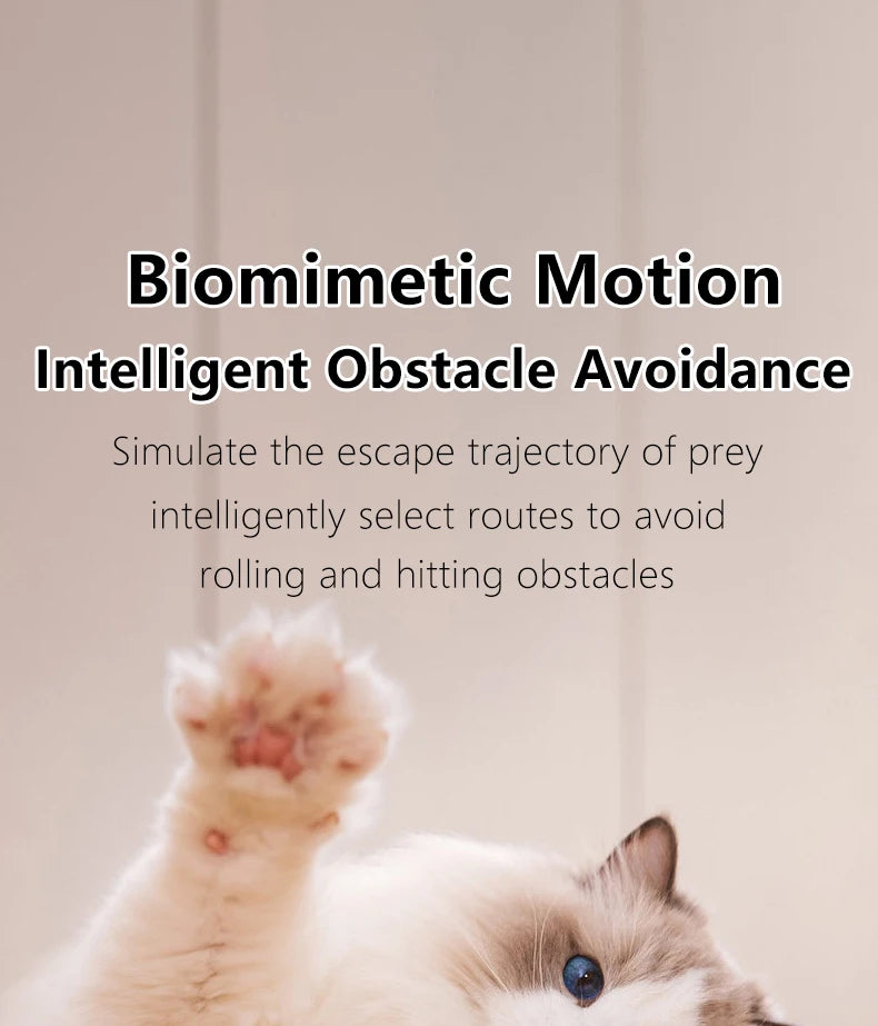 Bola Interactiva Automática Rodante Mágica para Gatos (Juguete Inteligente Electrónico Interior) Accesorios Juego Gato (2 Unidades)