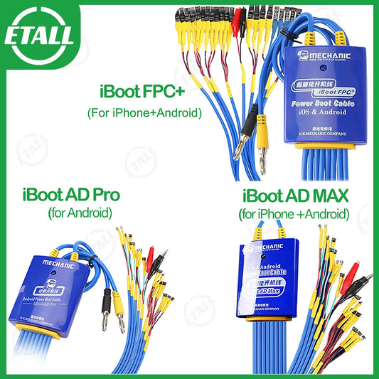 MECHANIC IBoot FPC AD MAX+ iBoot AD Pro Power Boot Cable for IPhone 5S-15ProMax Samsung Huawei Xiaomi Power Supply Test Cable