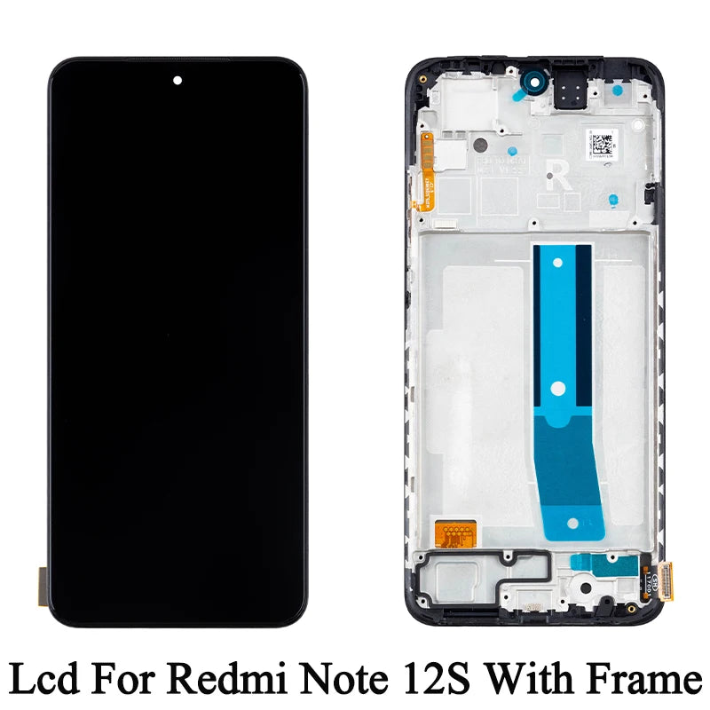 2303CRA44A 23030RAC7Y 2303ERA42L Premium Super AMOLED For Xiaomi Redmi Note 12S Display Touch Screen Digitizer Panel Assembly