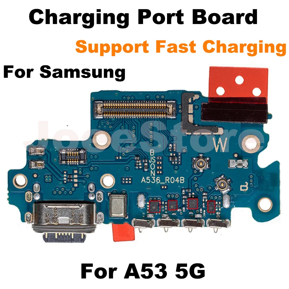 Placa Puerto Carga Rápida USB con Micrófono y Flex para Samsung Galaxy A12-A14/A23/A24/A33/A52/A53/A72/A73