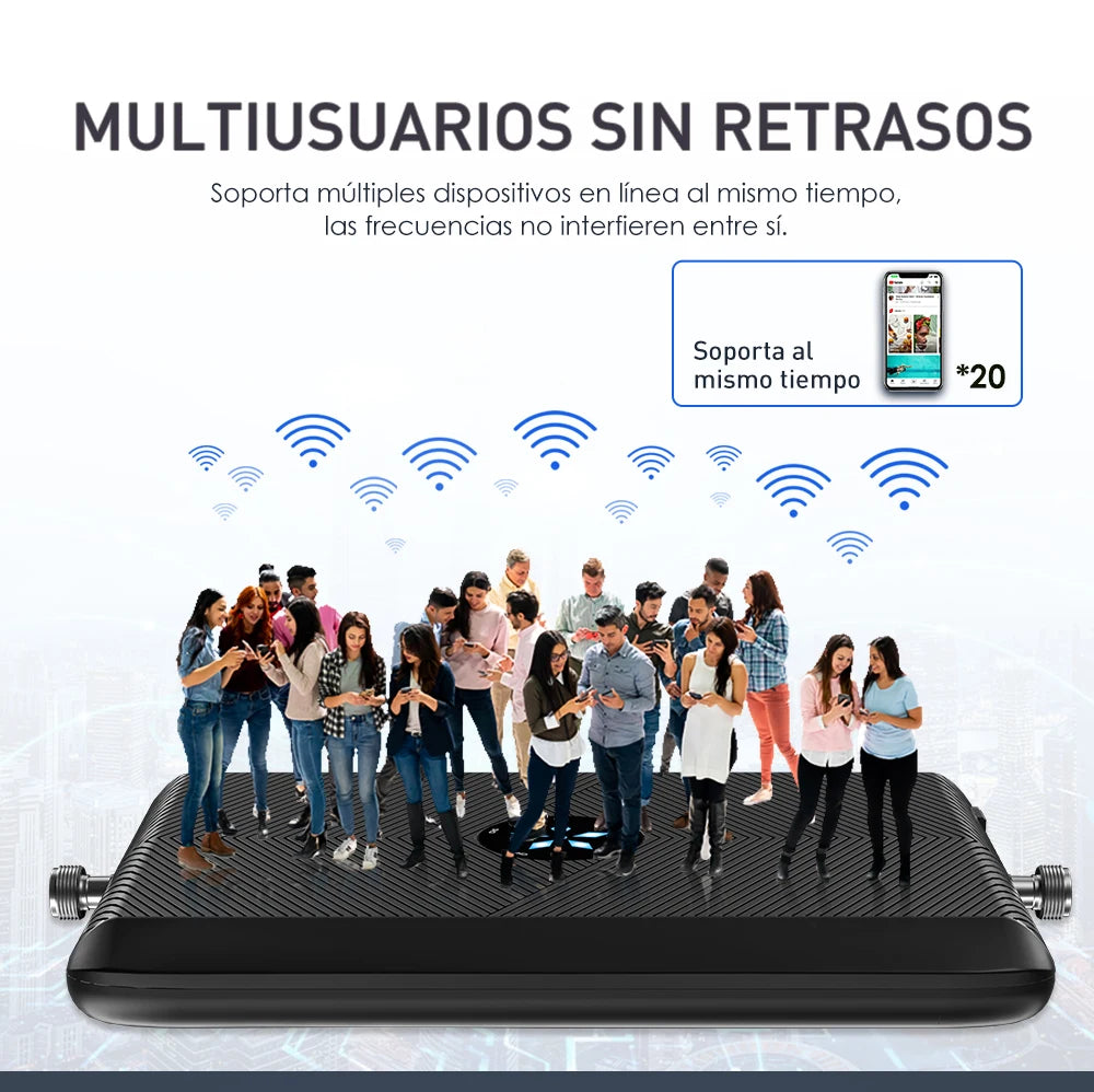Kit Amplificador Señal Celular GoBoost 2G/3G/4G LTE GSM 700/850/1700/1900/2600 MHz (Chile)