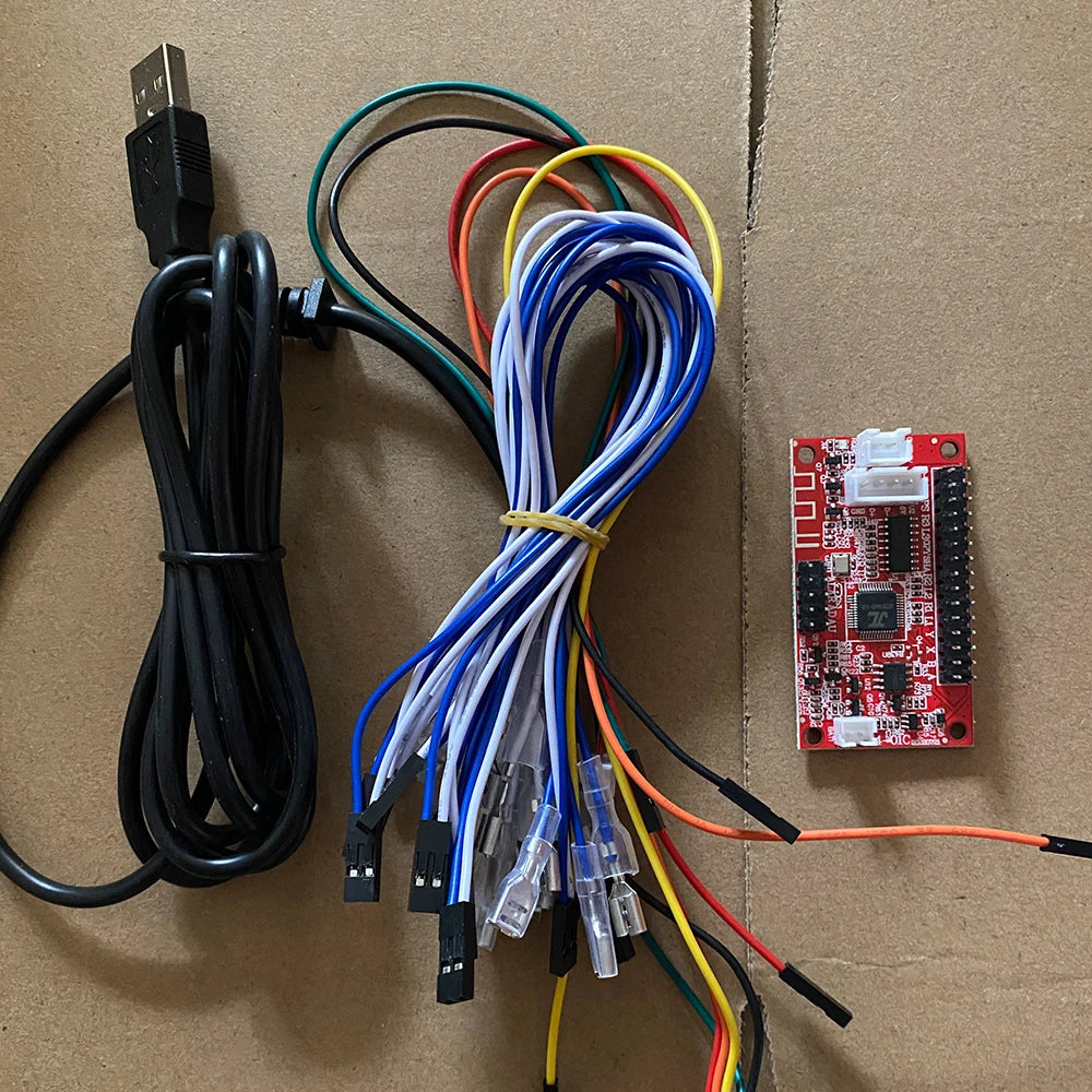 Placa Encoder PCB Joystick Arcade Inalámbrico Bluetooth USB Zero Delay (Controlador 3 en 1) para Sanwa/PC/PS3/PS4 DIY