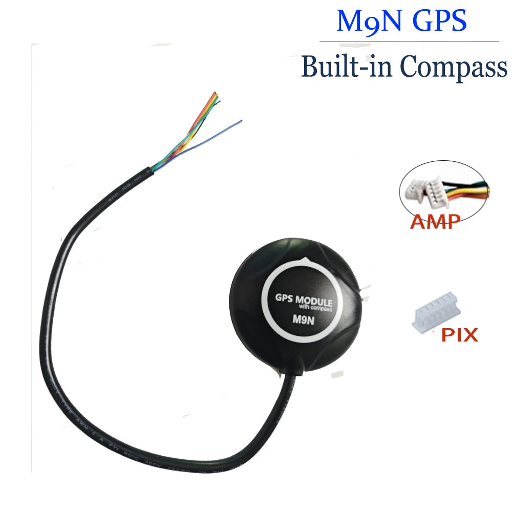 Módulo GPS M8N / M9N (Chip M8/8N/6M) Alta Precisión con Soporte y Compás Integrado para APM 2.6/2.8 / Pixhawk 2.4.6/2.4.8