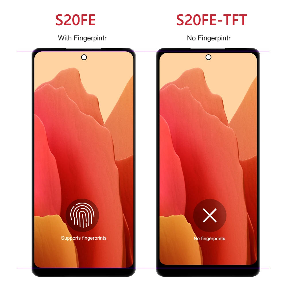 Repuesto de Pantalla LCD para Samsung Galaxy S20 FE (Probado, Digitalizador Táctil)