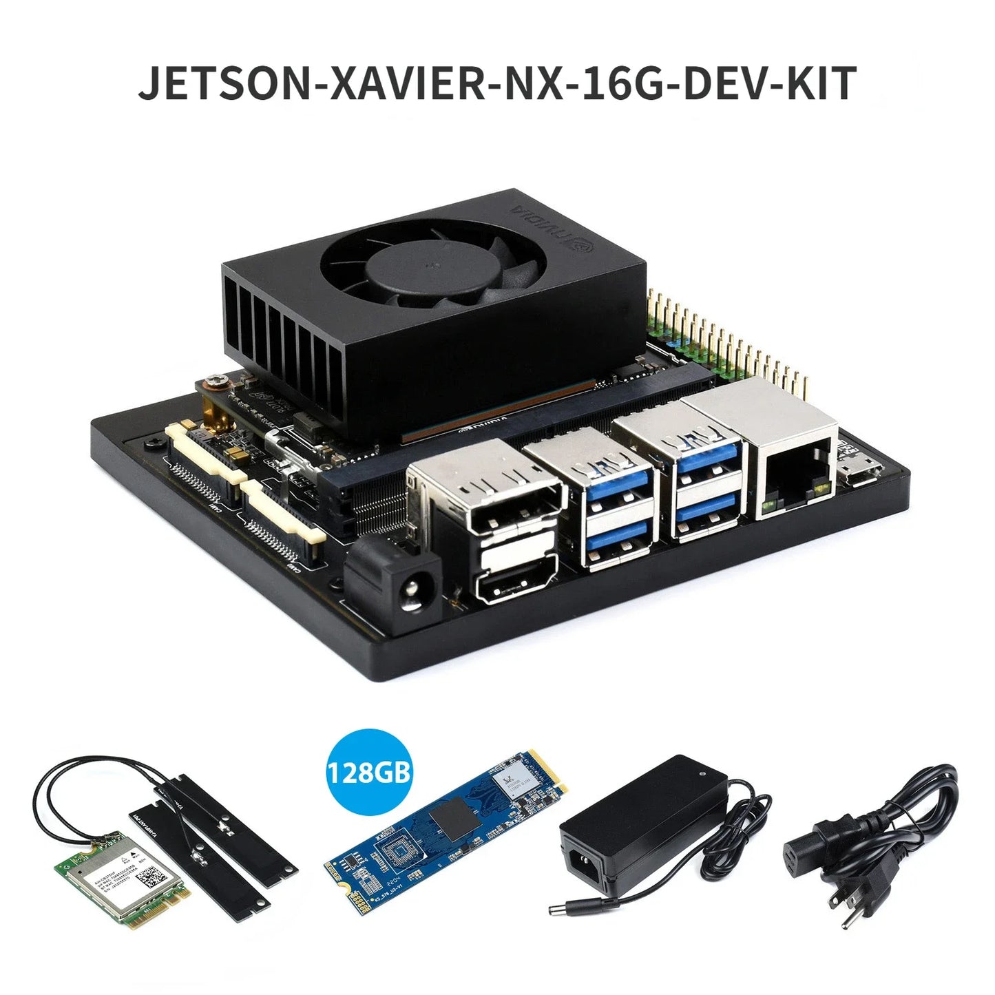 Módulo NVIDIA Jetson Xavier NX con Kit Expansión AI (8GB/16GB EMMC)