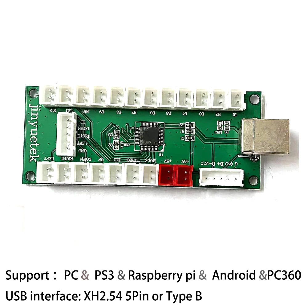 Placa Encoder USB Zero Delay para Joystick Controladora Juego Lucha compatible Raspberry Pi/PC/PS3/Switch/Android (DIY Arcade Neo Geo)