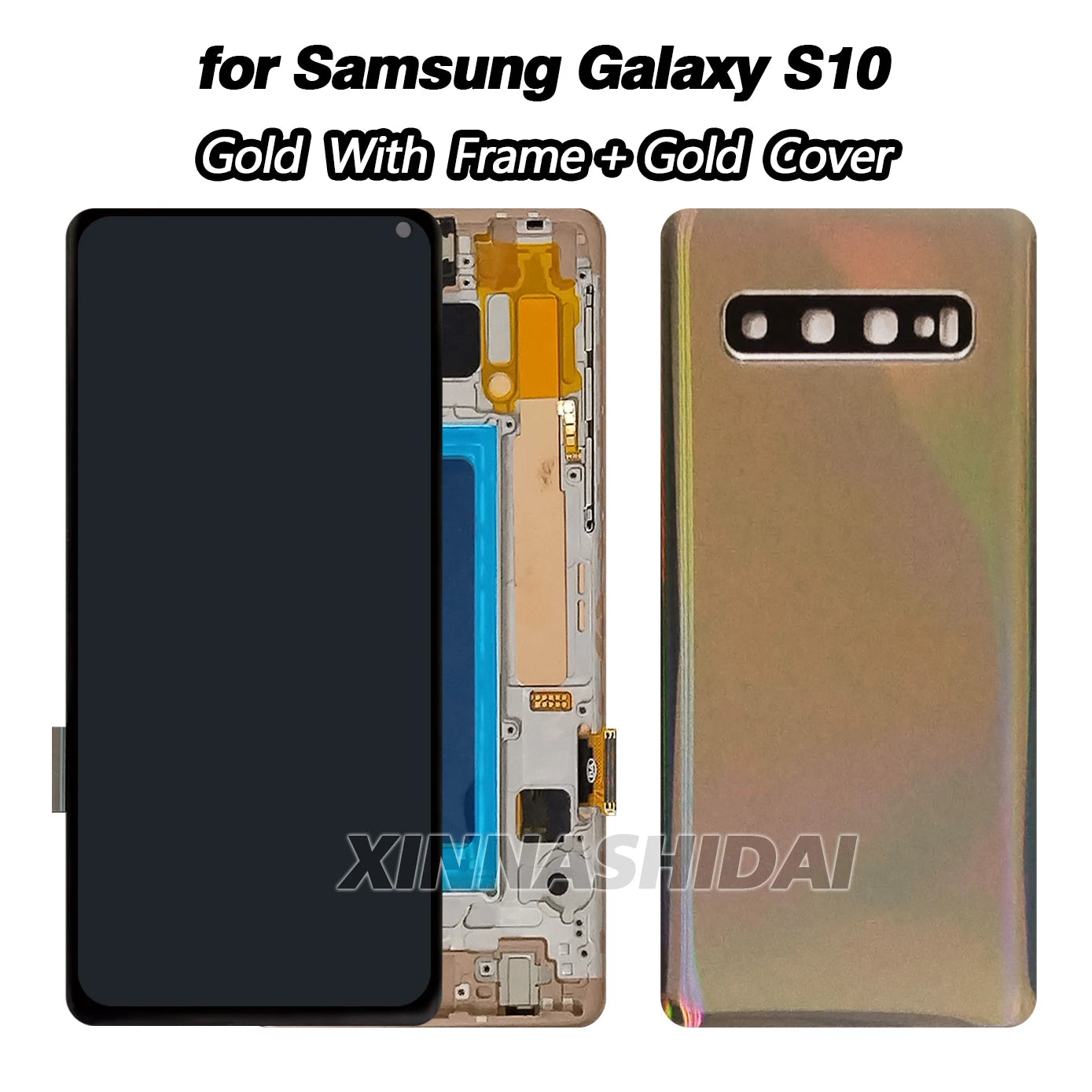 Pantalla TFT para Samsung Galaxy S10 (SM-G973F/U/W) con Marco y Tapa Trasera (Digitalizador Táctil)