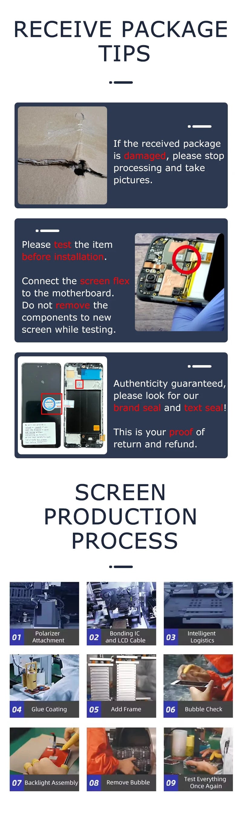 For Xiaomi Redmi Note 10 5G LCD Display Touch Screen Digitizer Assembly M2103K19G M2103K19C LCD Screen Replacement Repair Parts
