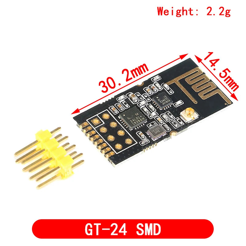 Módulo Transmisión Datos Inalámbrico NRF24L01+PA+LNA 2.4GHz (Versión Mejorada, 1000 Metros) para Arduino
