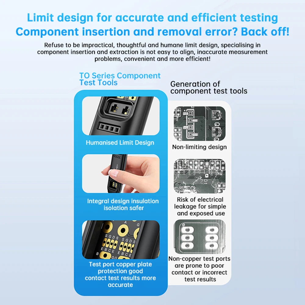 Tester Multifuncional Optoacopladores (5V/0.2A) - Detección IGBTs, Transistores PNP/PMOS, Componentes E.