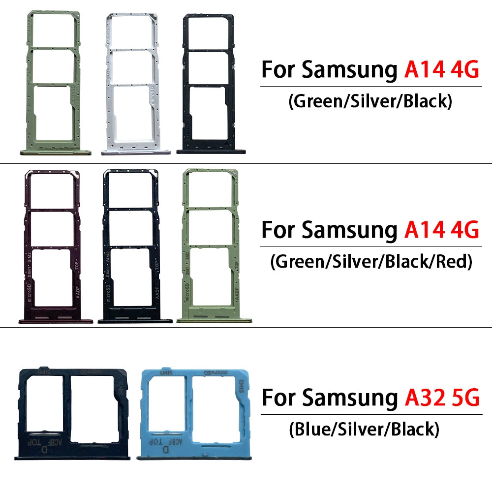 Bandeja Doble SIM (Micro/Nano) para Samsung A14 (4G/5G)/A32 5G - Adaptador Slot Chip Holder