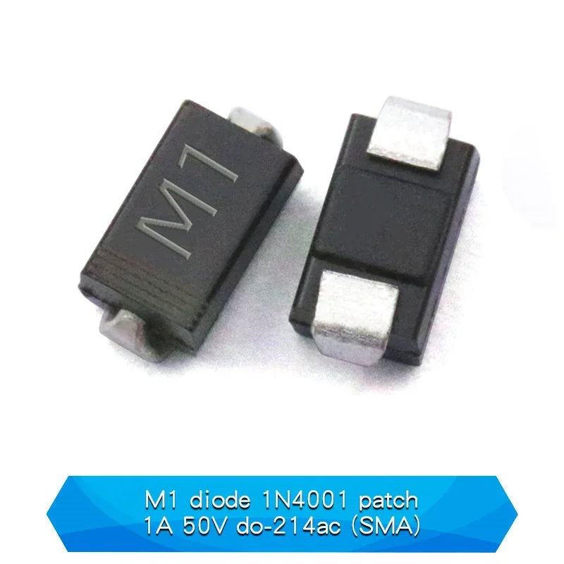 Kit Surtido Diodos SMD Rectificadores (M1, M4, M7) y Schottky - 100 Piezas