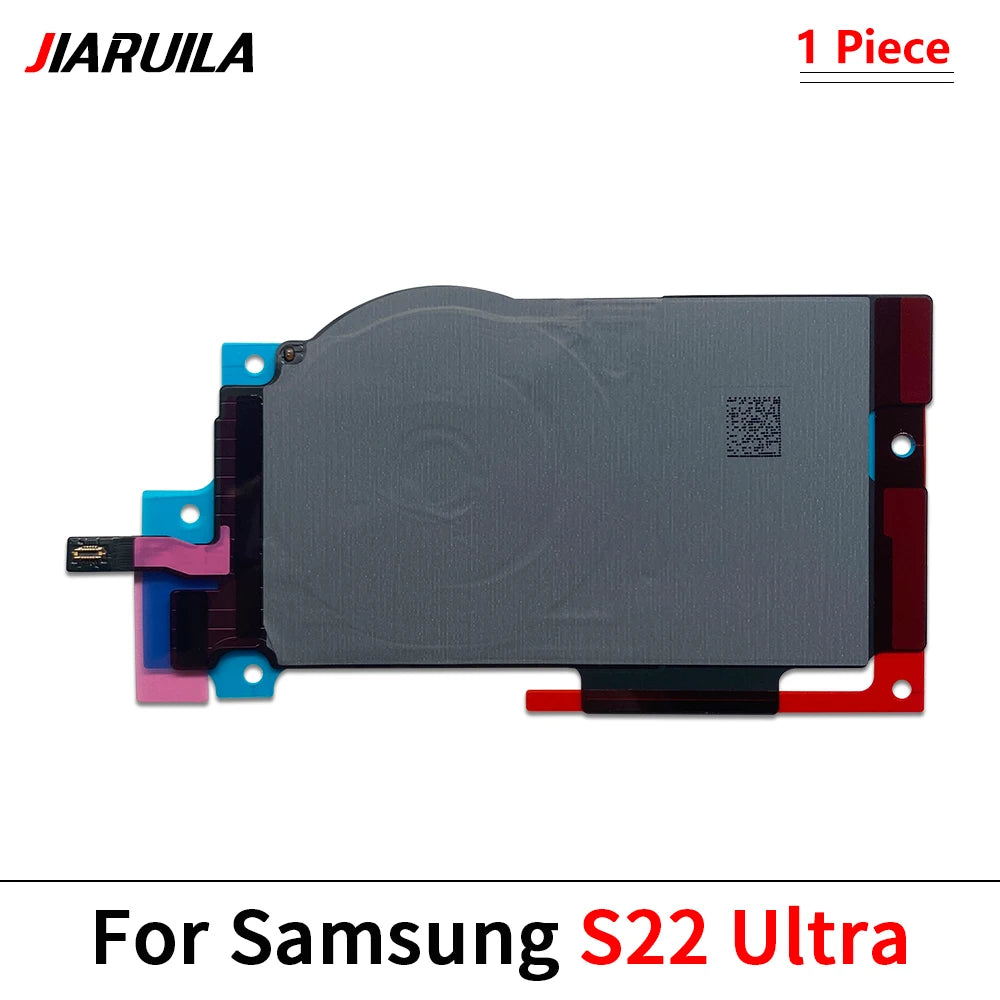 Bobina Receptora Carga Inalámbrica con Módulo NFC/Compás y Flex para Samsung S20-S23 FE/Plus/Ultra (Repuesto)