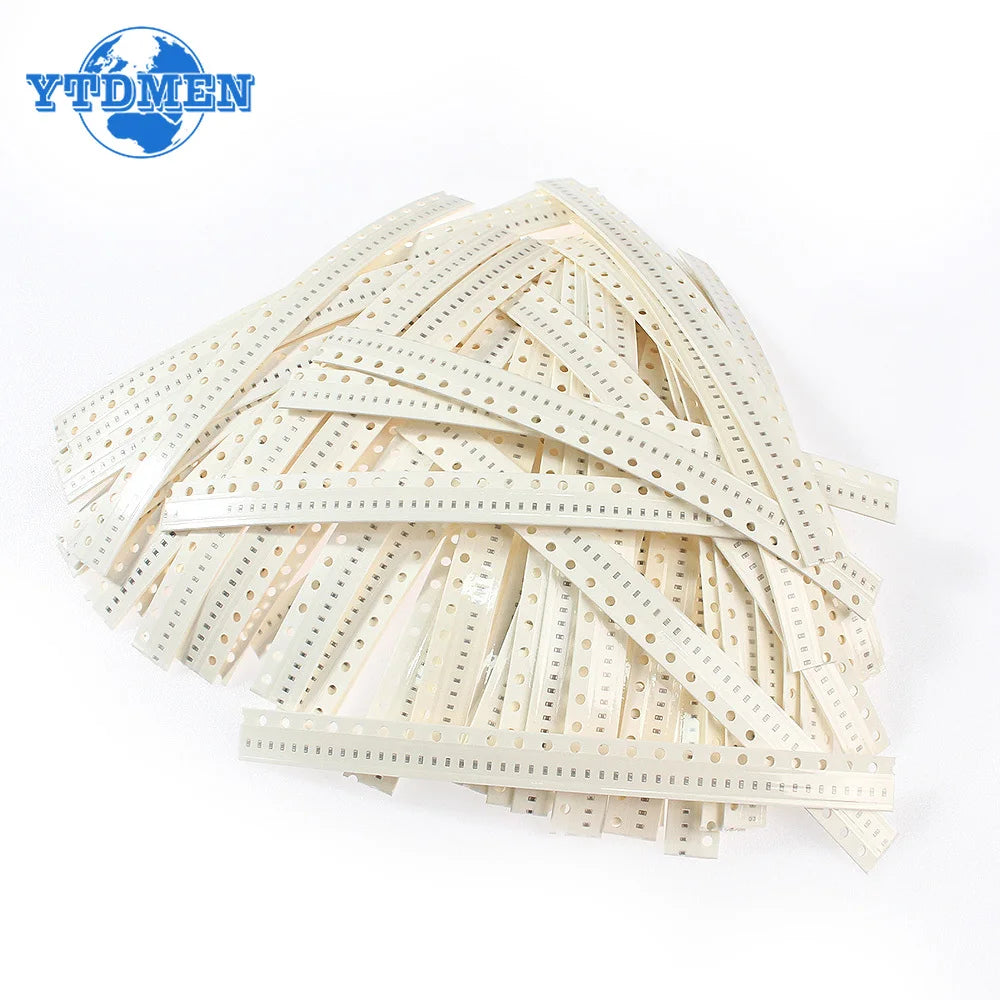 Kit Surtido Capacitores SMD (1pF-10uF, 50 Valores x 50 Unidades = 2500 Piezas, 0402/0603/0805)
