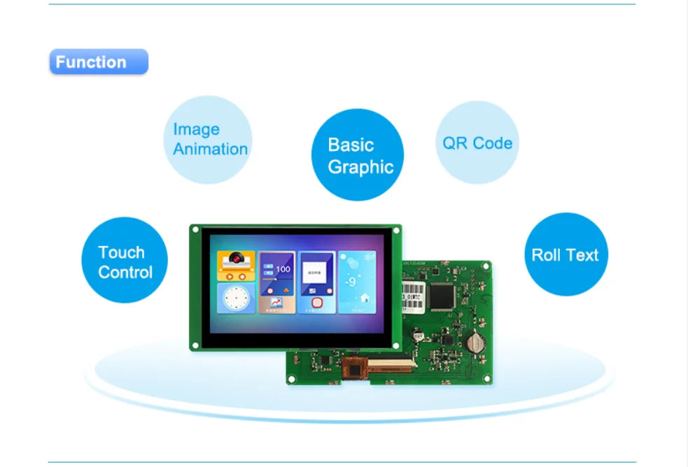 Pantalla Táctil Inteligente HMI DWIN 4.3" (480x272) TFT LCD - Bajo Costo