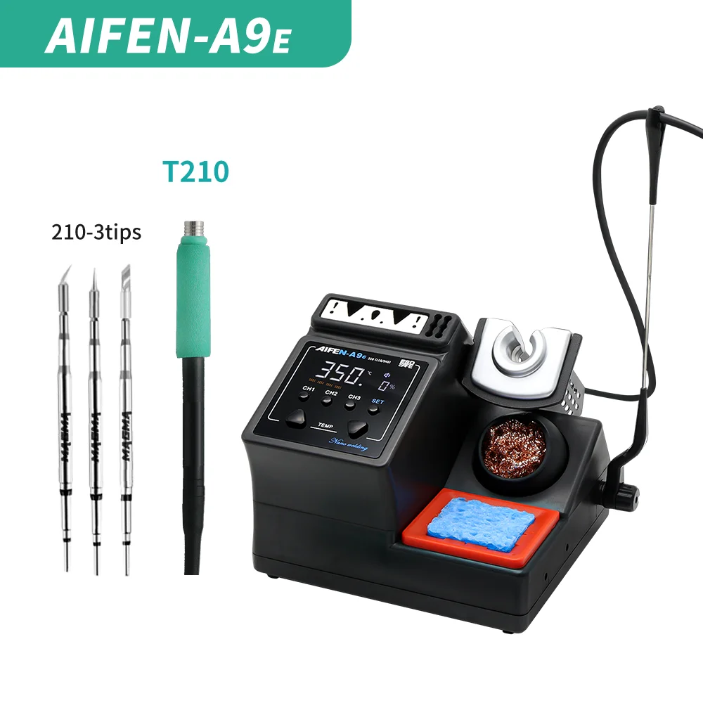 AIFEN A9E Soldering Station Compatible Original Soldering Iron Tip 210/245/115 Handle Control Temperature Welding Rework Station