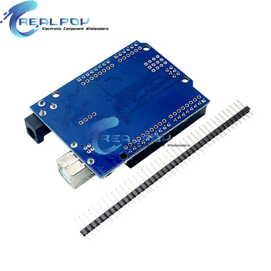 Placa Desarrollo UNO R3 (Oficial ATMEGA16U2 / WiFi R3 ATMEGA328P CH340G) compatible WeMos ESP8266 (con Caja)