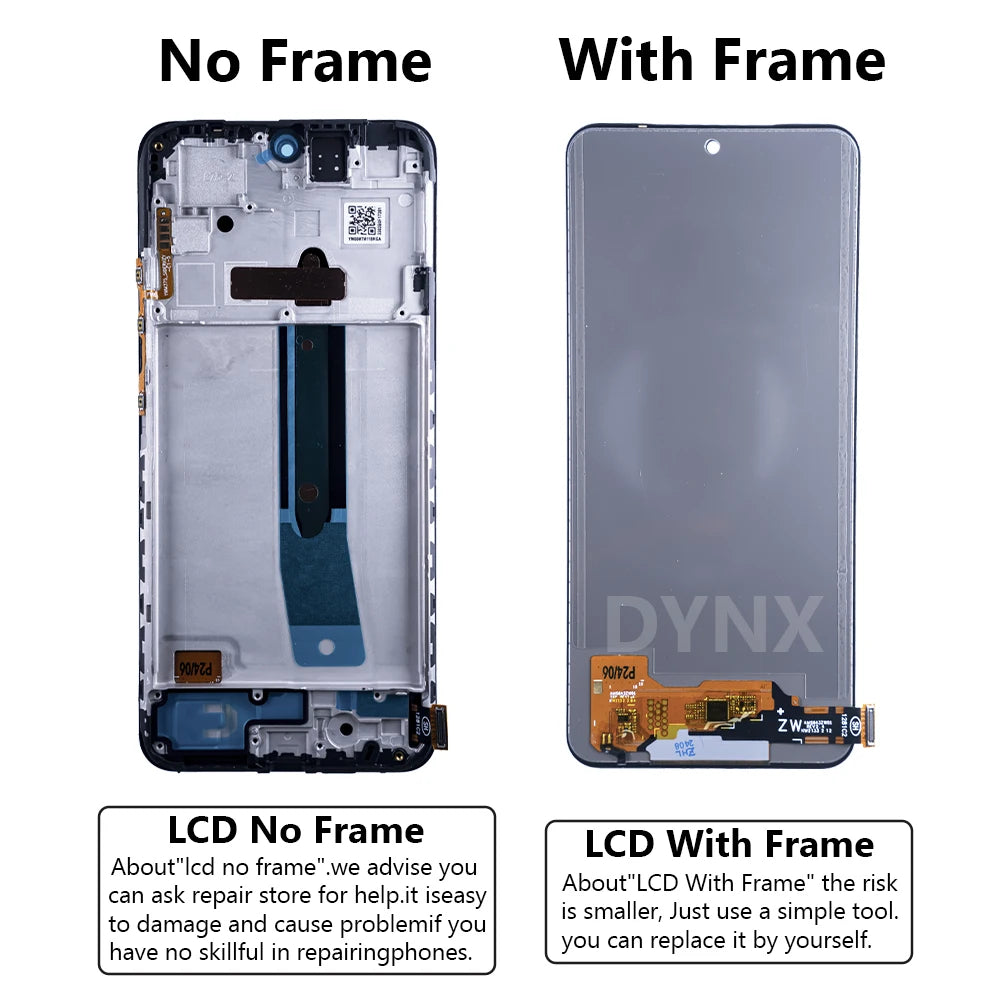 AMOLED Display For Xiaomi Redmi Note 11 LCD Touch Screen Digitizer Panel Assembly 2201117TG, 2201117TI Screen Display Replace
