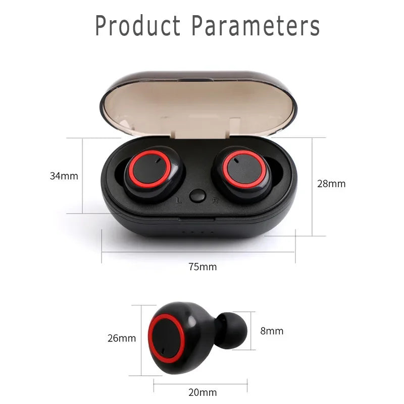 Auriculares Inalámbricos Y50 TWS Bluetooth Deportivos Gaming con Micrófono para Xiaomi/Huawei/LG