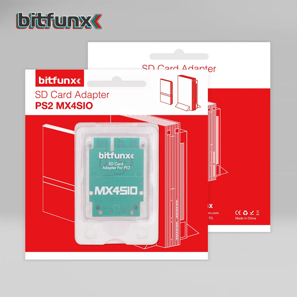 Adaptador Lector Tarjeta SD/TF Bitfunx MX4SIO SIO2SD para Consola PS2 PlayStation 2