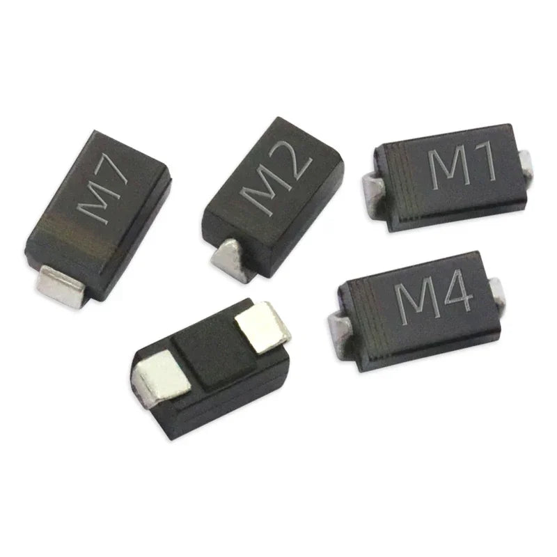 Kit Surtido Diodos SMD Rectificadores (M1, M4, M7) y Schottky - 100 Piezas