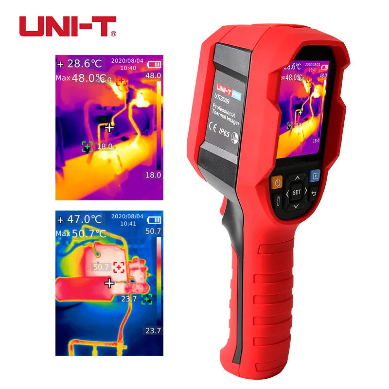 Termógrafo Infrarrojo UNI-T UTi260B / UTi260A HD (256x192) - Cámara Térmica Portátil Scanner IR (Batería Incluida)