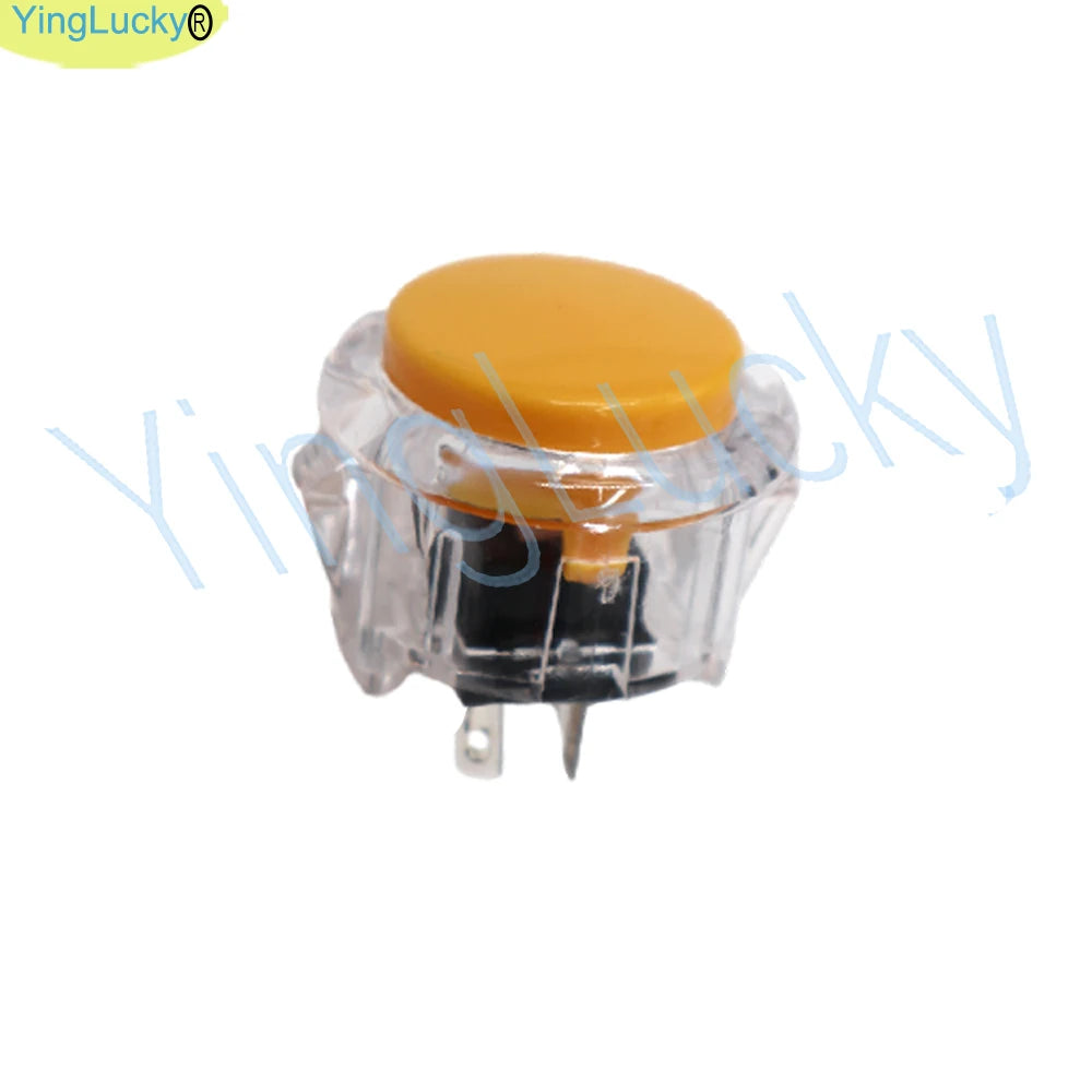 Botón Pulsador Arcade Transparente (30mm/24mm) Reemplazo para Máquina Arcade (1 Unidad)