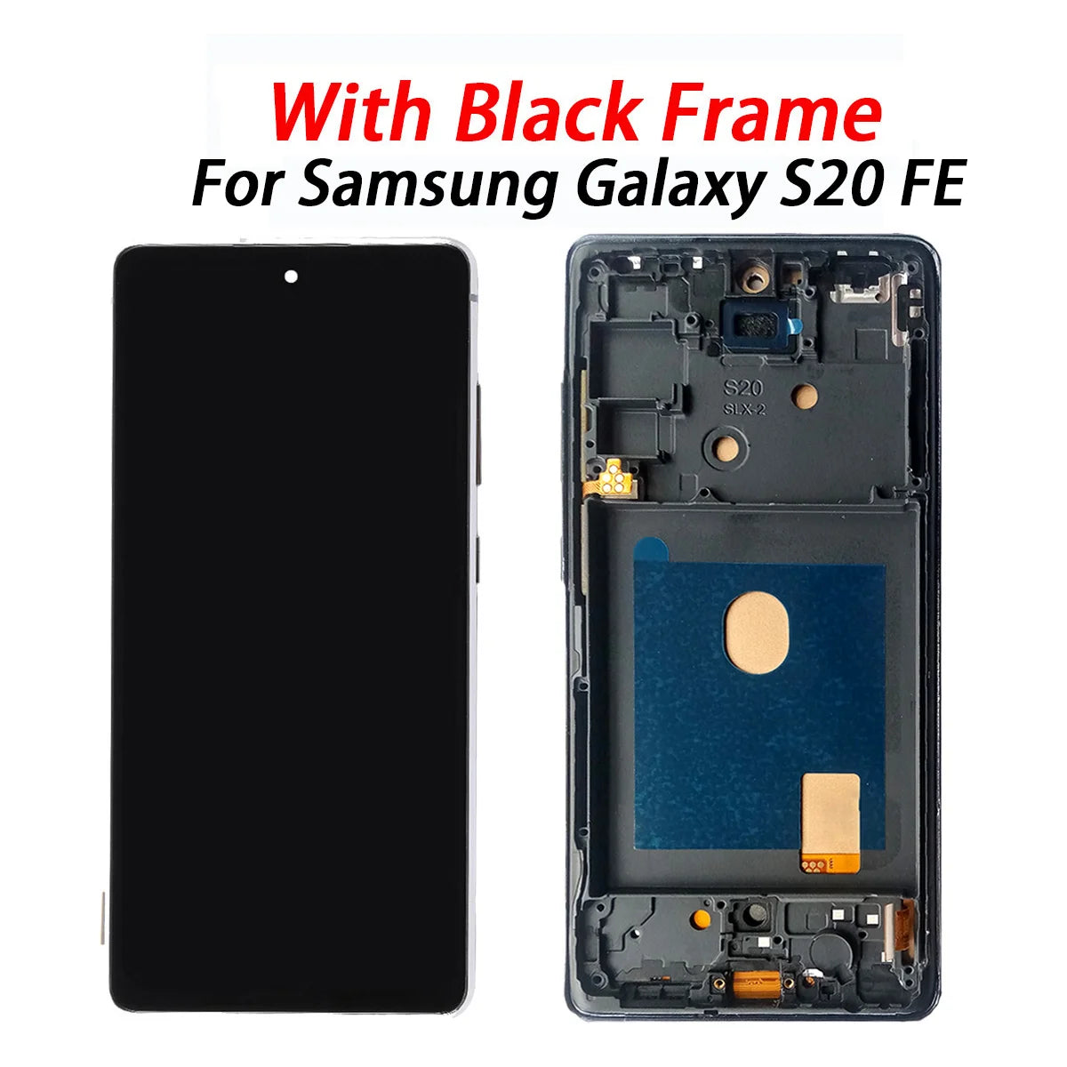 Pantalla S20 FE para Samsung S20 FE lcd SM-G781 G781U G781B pantalla LCD con marco de pantalla táctil reemplazo del ensamblaje del digitalizador
