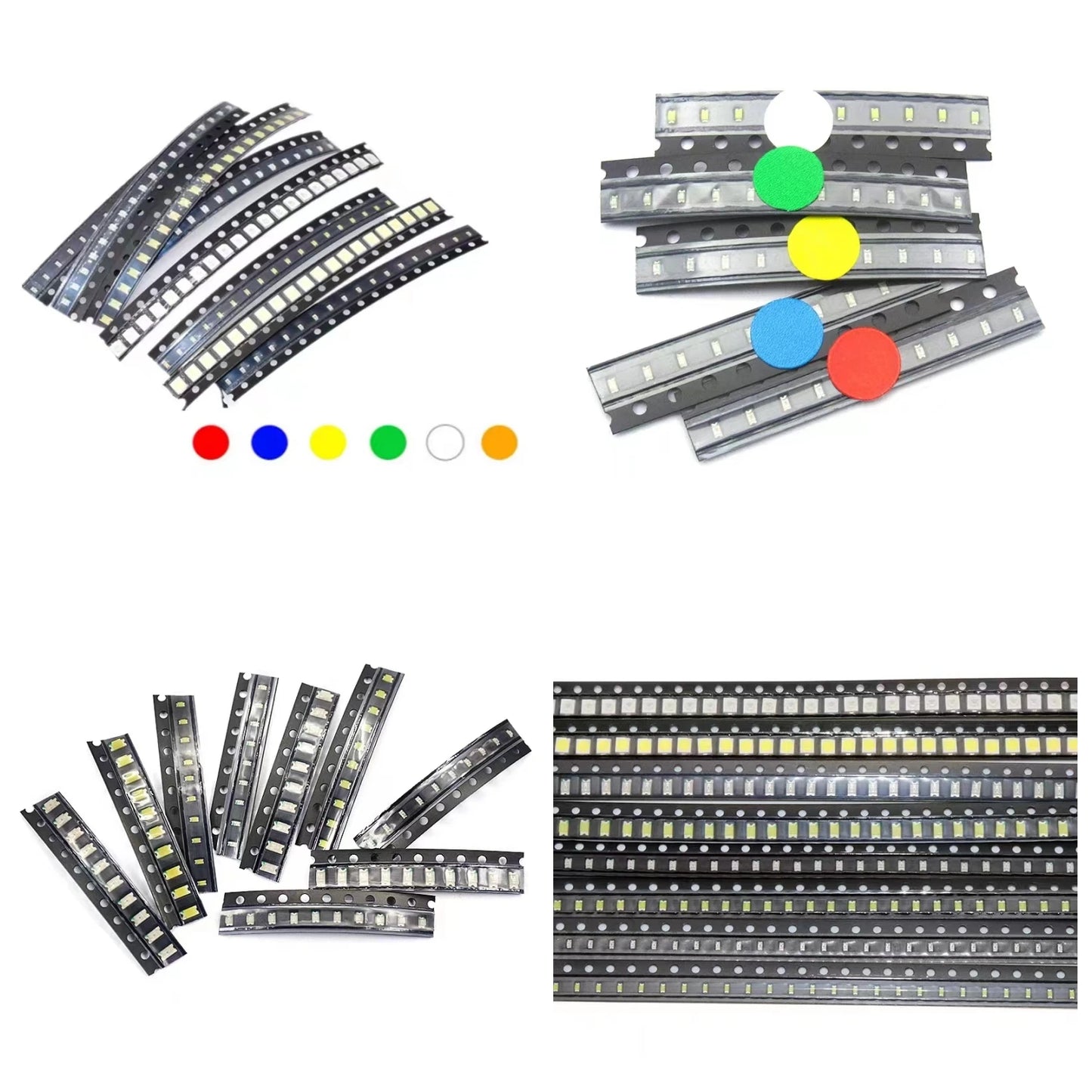 0603 0805 1206 3528 2835 5050 5730 SMD LED Red Yellow Green White Blue Orange light emitting diode 100pcs/lot