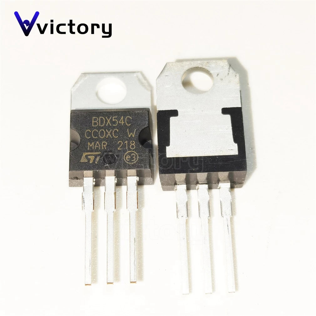 Lote 10 Pcs Transistor Darlington TO-220 (BDX53A/B/C/F NPN, BDX54A/B/C/F PNP)