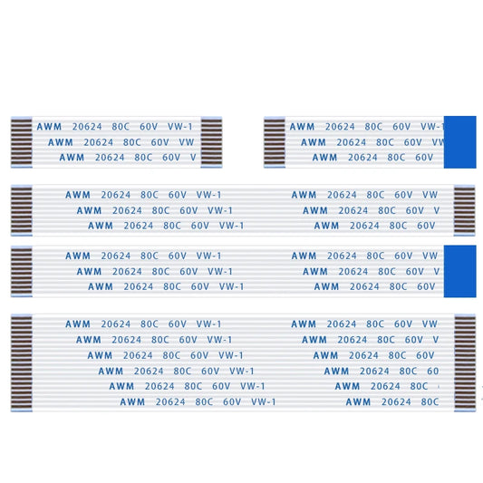 10PCS FPC FFC Cable Ribbon Flexible Flat Cable 15P/16P/17P/18P 0.5MM 1.0MM Pitch 50/100/150/200/250/300MM