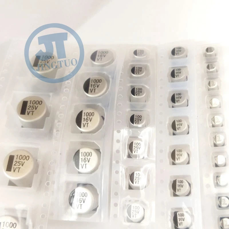 Capacitor Electrolítico Chip SMD (2.2uF-1000uF, 6.3V-50V) - Unidad (Especificar Valor)