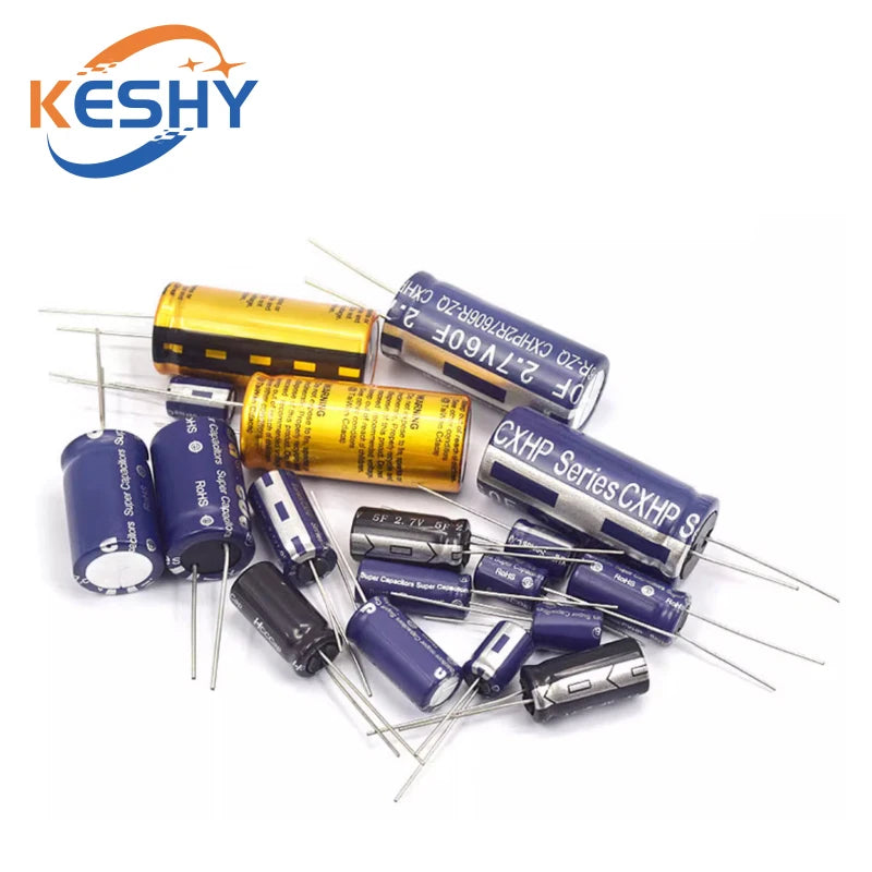 Supercapacitores Farad 2.7V - Varios Valores (0.5F a 60F)