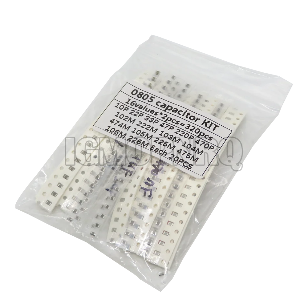 Kit Capacitores SMD Cerámicos 0603/0805/1206 - 1pF a 10uF (320/720/2500 Piezas)