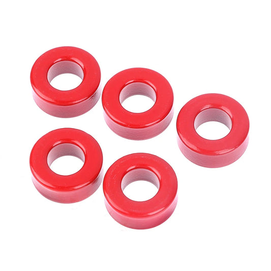 Núcleo Ferrita Toroide T106-2 Rojo (Baja Permeabilidad) 27x14x11mm - Lote 5 Piezas