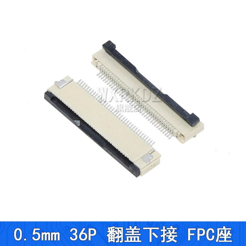 10PCS FFC FPC Connector Flat Cable Socket 0.5MM Adapter 4/5/6/7/8/9/10/12/14/16/18-40P 45/50/54/60/64Pin Down Flip Type Plug Kit