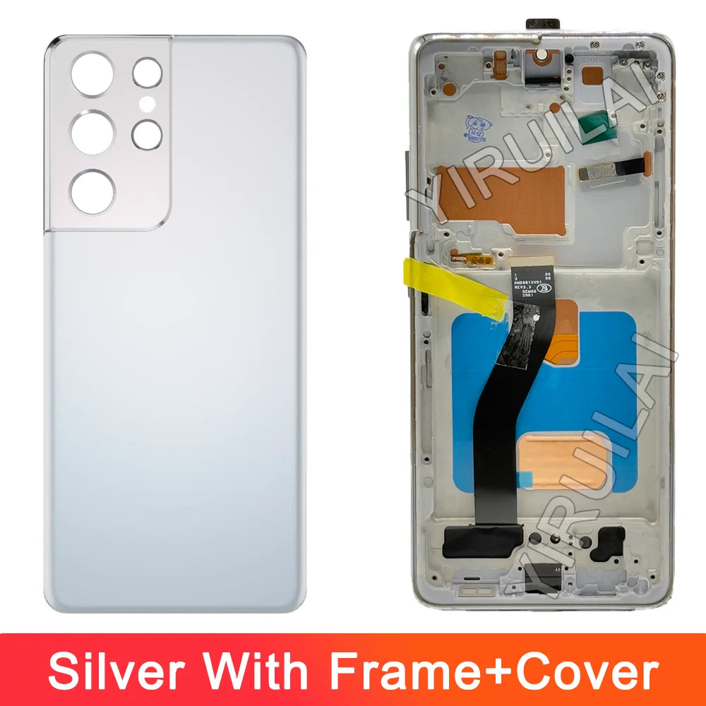 TFT S21 Ultra para Samsung S21 Ultra 5G G998B G998U G998W pantalla LCD reemplazo del ensamblaje del digitalizador de pantalla táctil