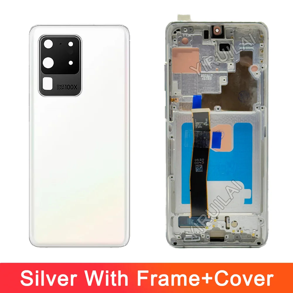 Pantalla Super AMOLED S20 Ultra para pantalla Samsung Galaxy S20 Ultra 5G pantalla Lcd pantalla táctil Digital con marco DIY