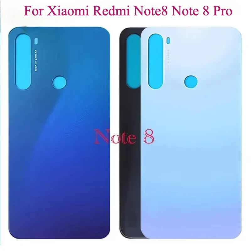 Tapa Trasera Batería Panel Vidrio 3D Carcasa con Adhesivo para Xiaomi Redmi Note 8 / Note 8 Pro (Reemplazo)