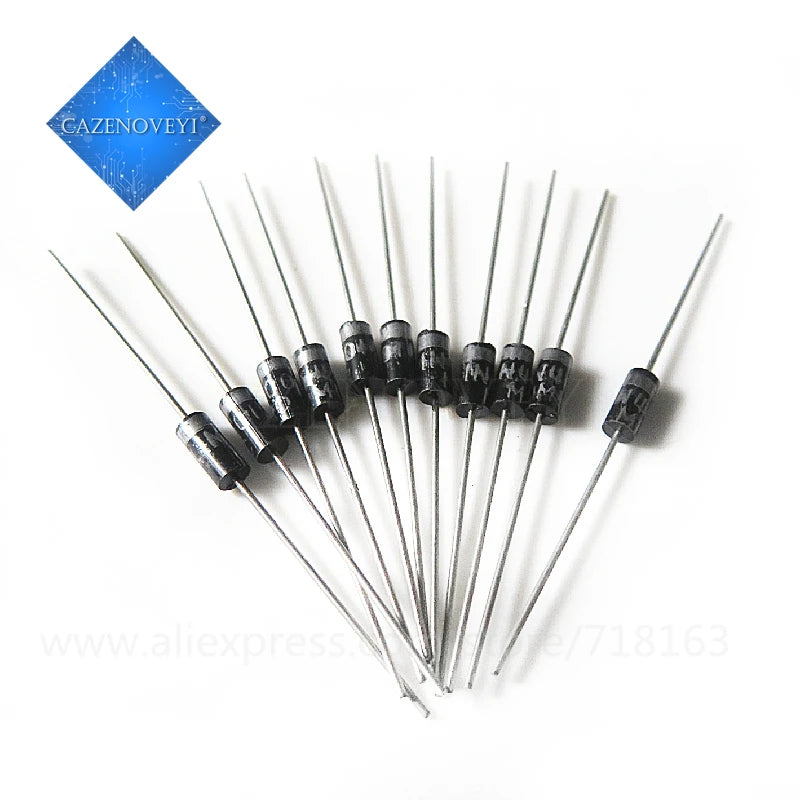 Diodo THT DO-41 - Varios Tipos (1N5817/19, 1N400x, FRxxx, etc.) - Lote 50 Piezas
