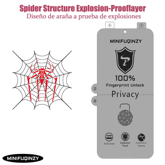 Film Protector Pantalla Privacidad Anti-Espía Auto-Reparable para Samsung Galaxy S10 5G - S25 Ultra/Plus/FE / Note 10/20
