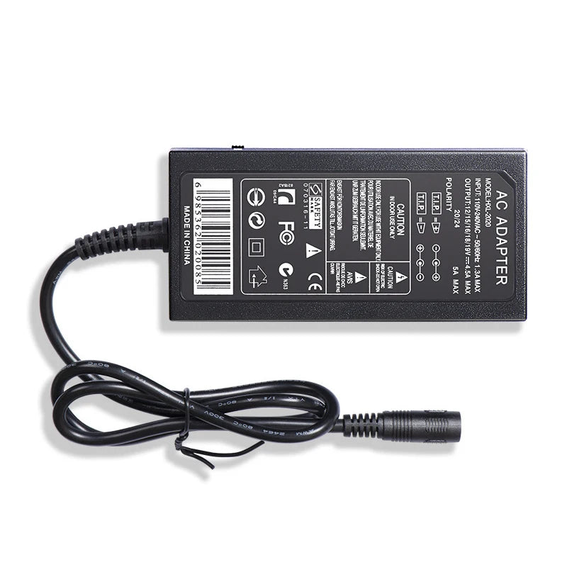 Adaptador Fuente Alimentación Universal Ajustable 12-24V 4.5A para Luces LED/Laptop/Producto Electrónico