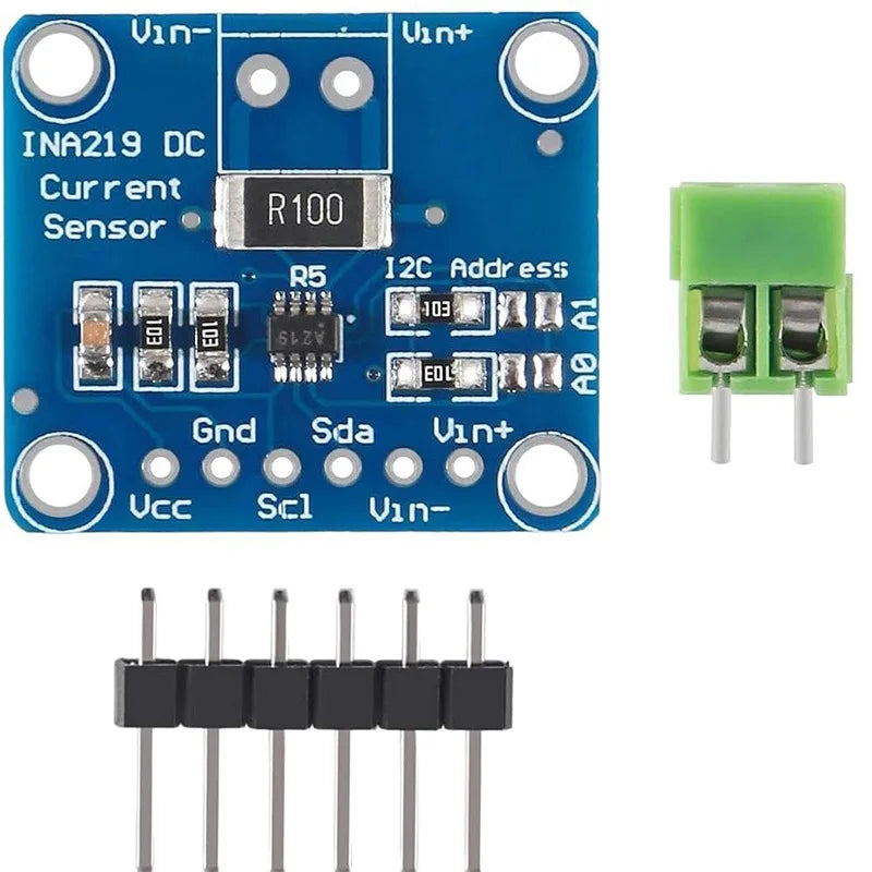Módulo Sensor Monitoreo Corriente/Potencia INA219 (I2C/IIC, Bidireccional, Cero Deriva) MCU-219