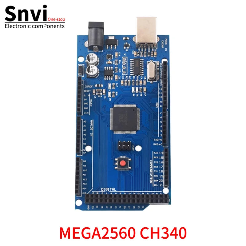 Placa Desarrollo MEGA2560 R3 (ATmega2560-16AU, CH340G) AVR USB / MEGA2560 PRO para Placa Expansión Arduino DIY Kit