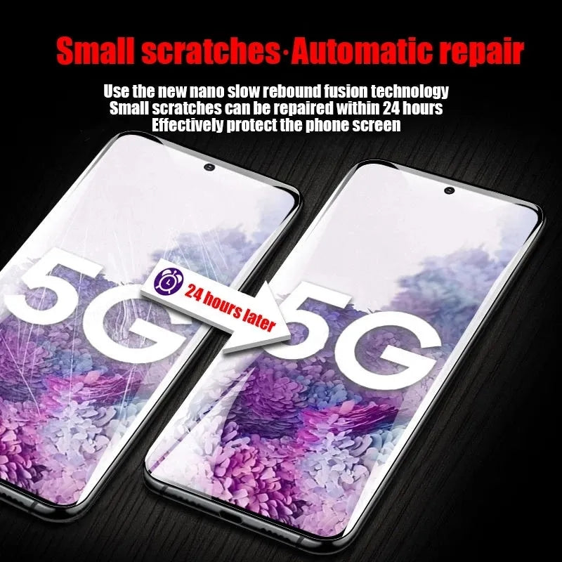 Film Hidrogel Protector Pantalla para Samsung Galaxy S8-S10 Plus/FE / S20-S24 Ultra / Note 9/10/20 Plus (5 Unidades)
