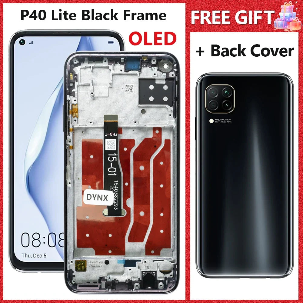 LCD For Huawei P40 Lite JNY-LX1 LCD 10 Touch Screen Replacement For Nova 7i JNY-LX2 P 40 Lite LCD Screen Nova 6 SE Display