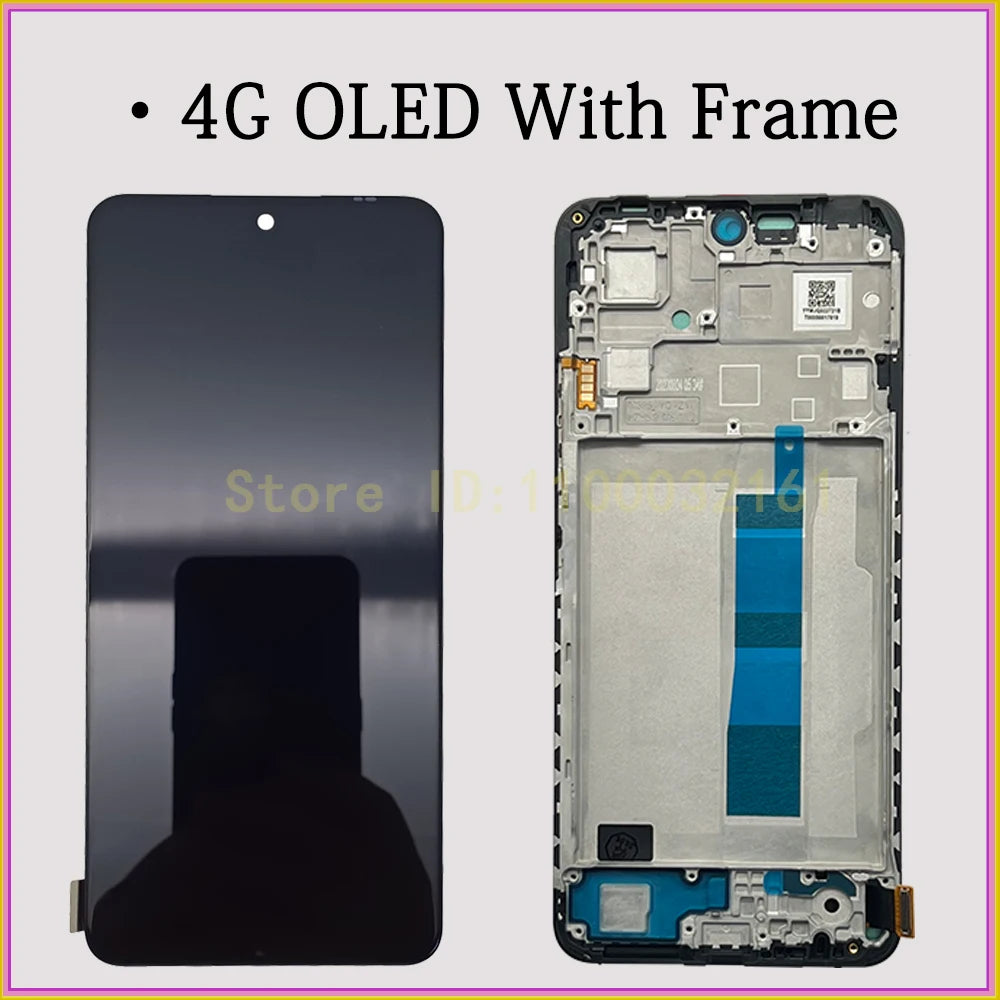 6.67" Tested Display For Redmi Note 12 LCD Screen 22111317G Digitizer For Redmi Note 12 4G 5G LCD Display 23028RA60L Replacement